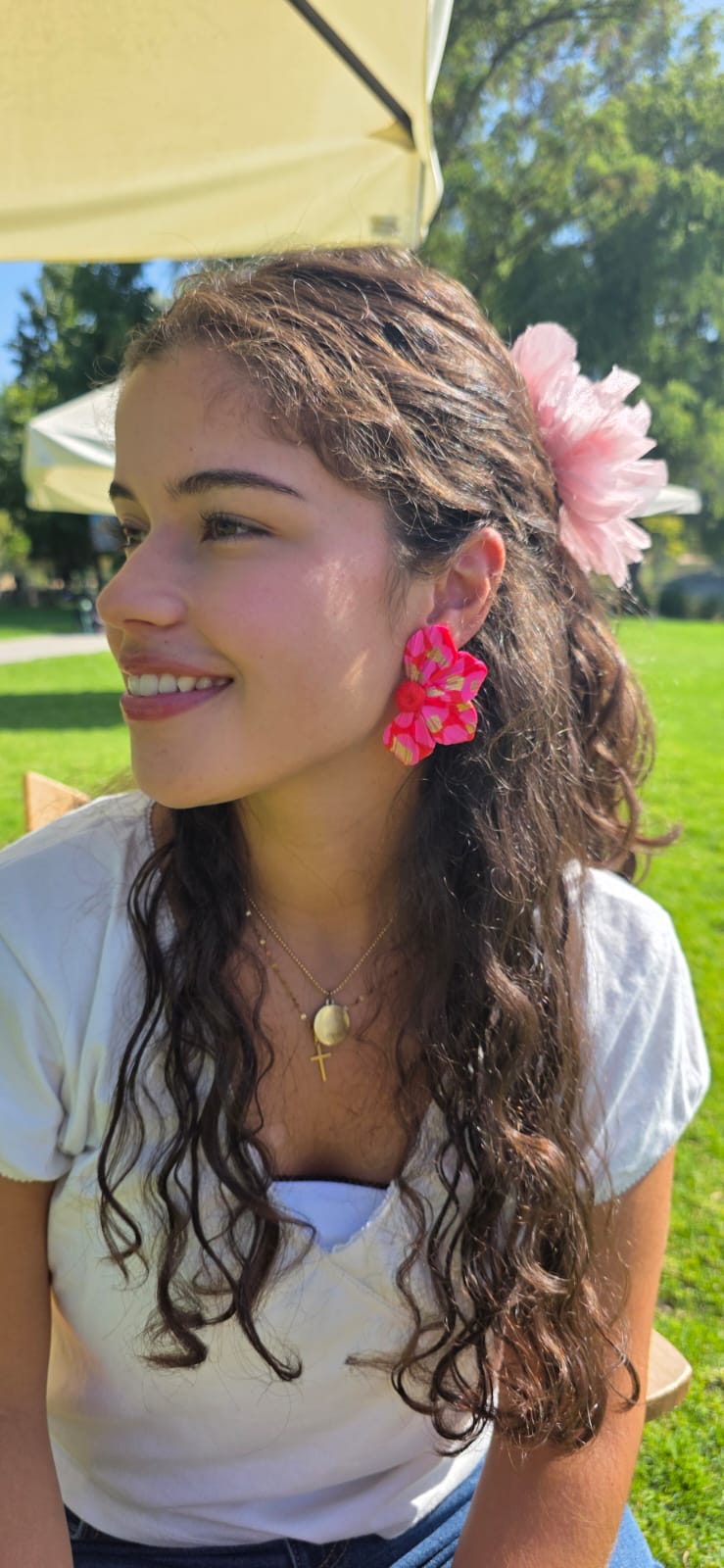 Floripondia L rojo y fucsia