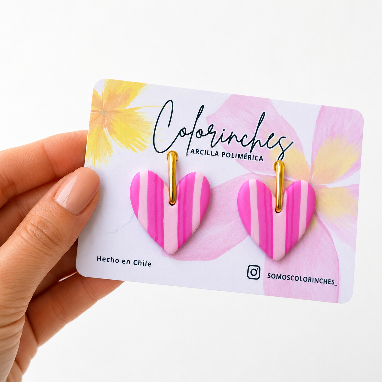 Corazón de melón líneas rosadas