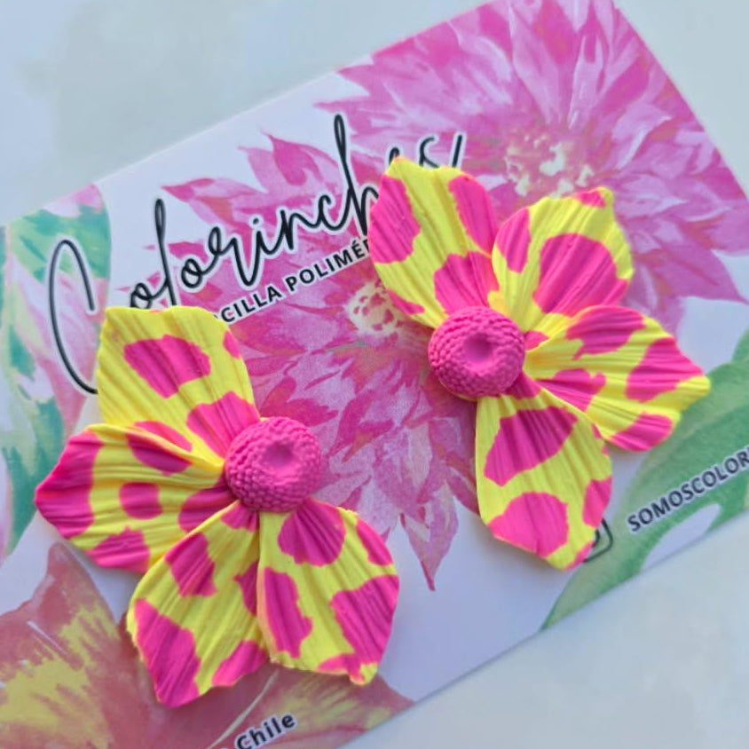 Floripondia M - Amarillo/Fucsia