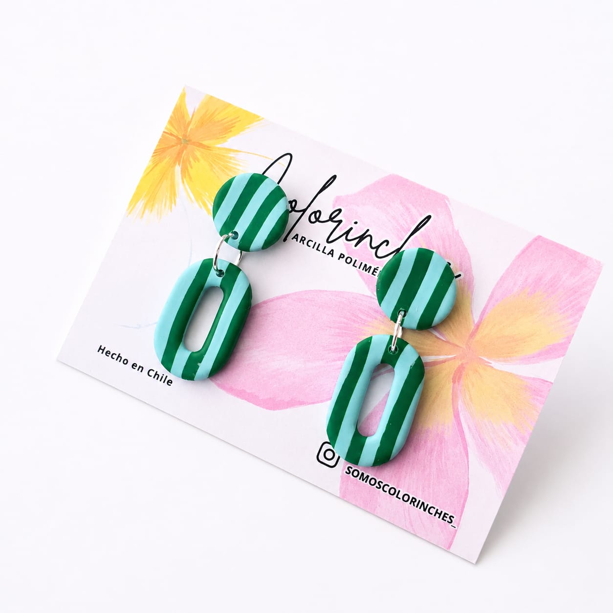 Aros Milagritos 18 - aros de arcilla polimérica hechos a mano