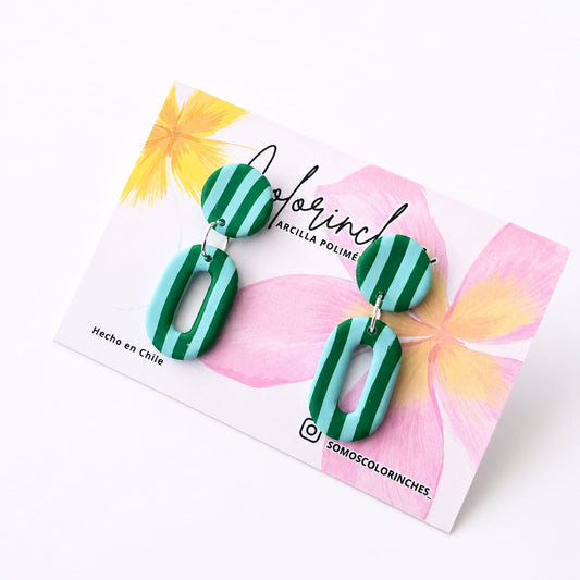 Aros Milagritos 18 - aros de arcilla polimérica hechos a mano